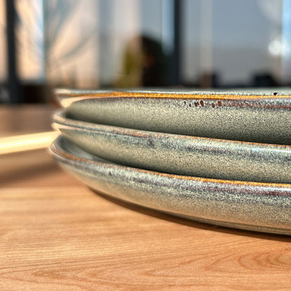 Set Vajilla 24 Piezas Cerámica Gris Línea Laos