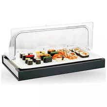 Exhibidor Buffet Frio C/Tapa Roll Inserto Acero Gn 1/1X2 Cm