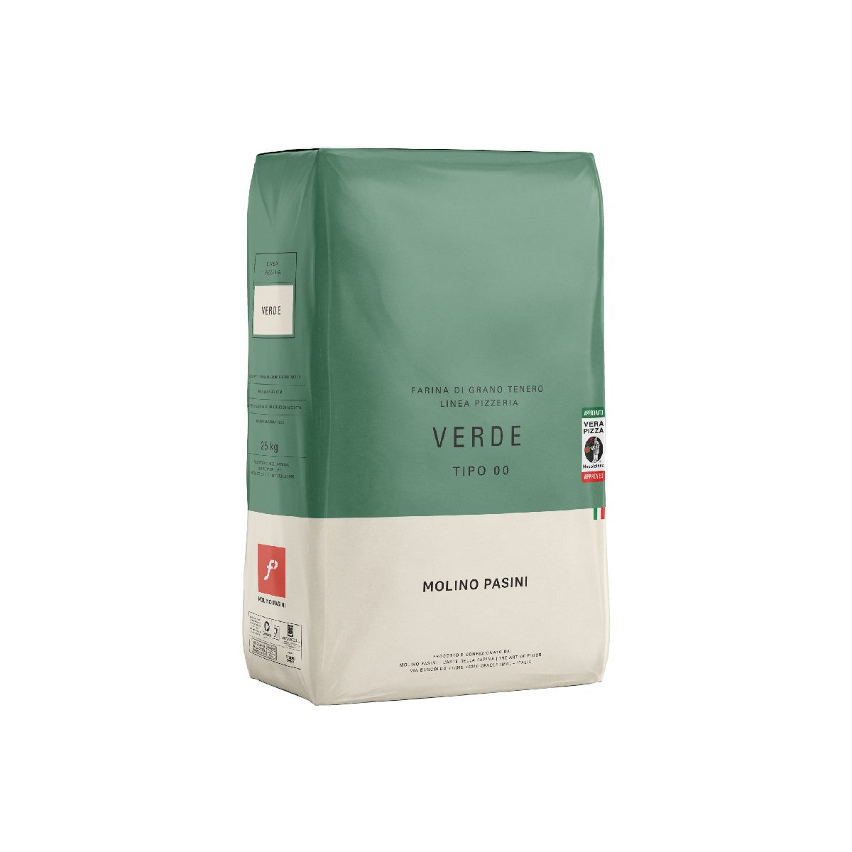 Saco De Harina Italiana Marca Pasini 00 Verde 25 Kg