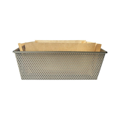 Molde Pan Clásico Micro perforado 21x11.5x7.5 Cm + Pack de Papel Antiadherente