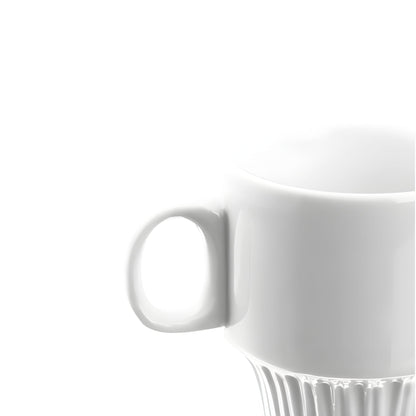 Set De 6 Taza Cafe Apilable 100 Ml