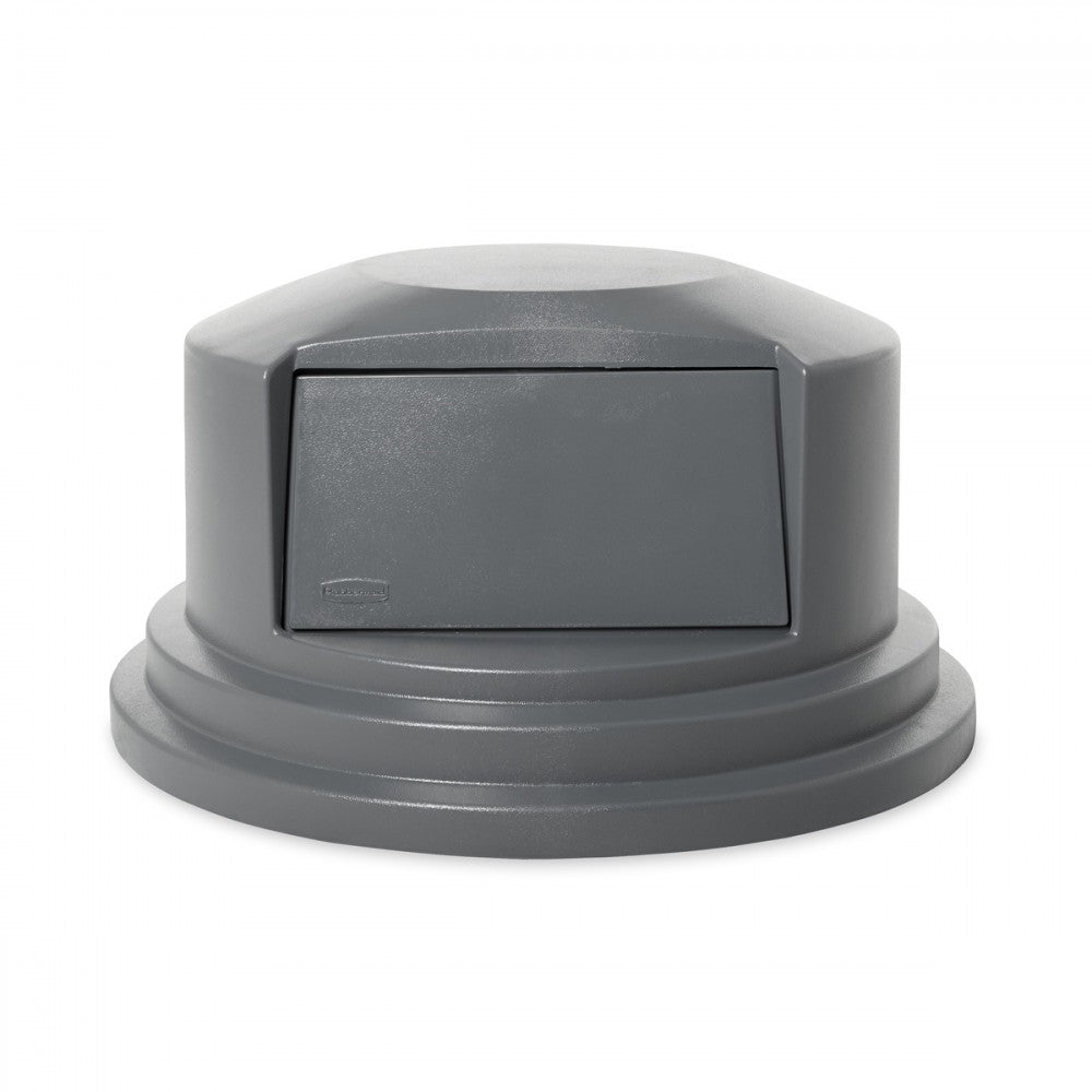 Basurero Brute Gris 208 Litros Con Tapa.