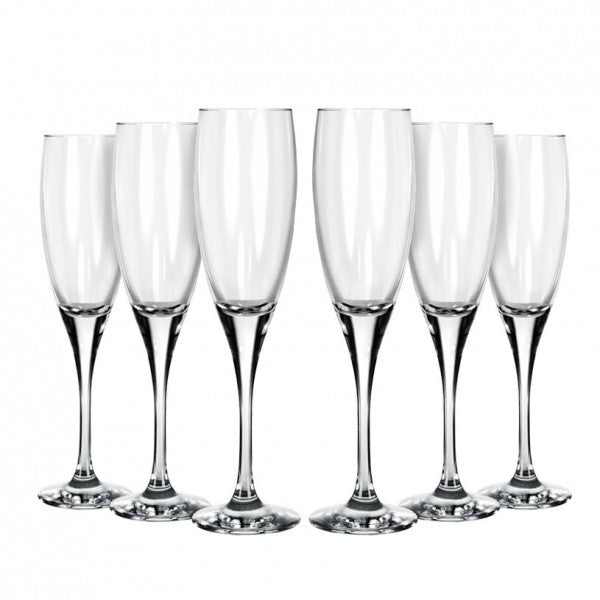 Set De 6 Copa Champagne 190 Ml. Barone