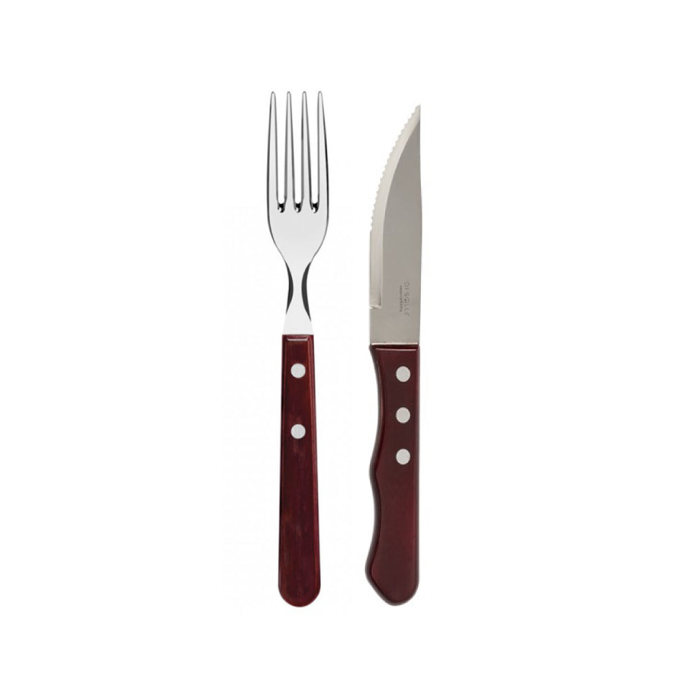 Set 6 Tenedores + 6 Cuchillos Carne Sollewood