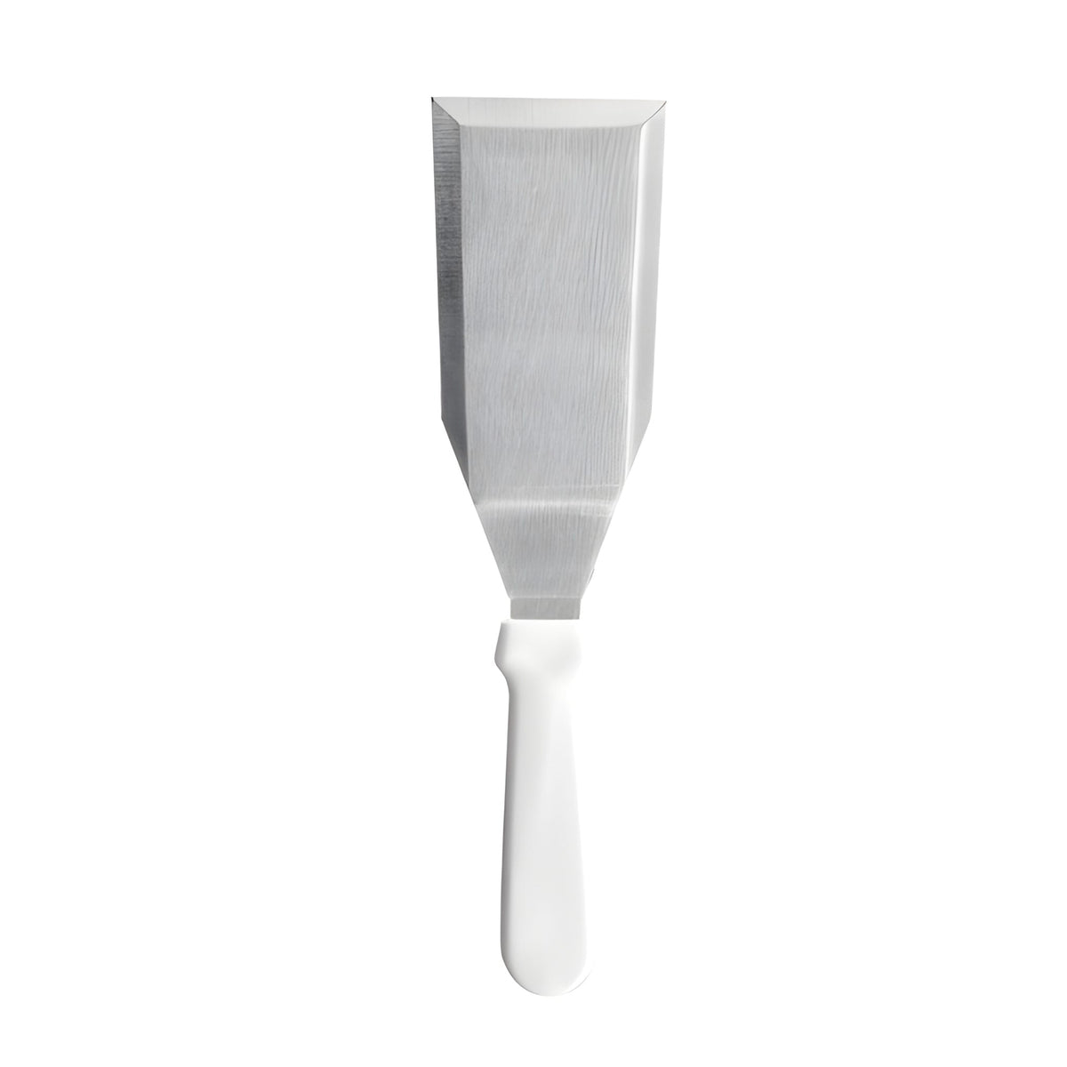 Espátula Plancha Curva Solida Mango Blanco 26 Cm