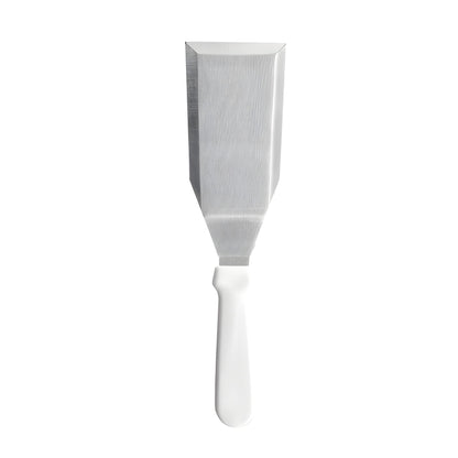 Espátula Plancha Curva Solida Mango Blanco 26 Cm