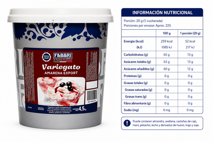 Balde Salsa/Variegato Amarena Eport 4.5 Kgs