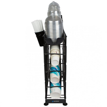 Organizador Vasos 3 Niveles Sobremesa Con Paneles Y Porta Tapas