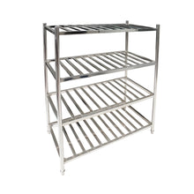 Estanteria Acero Inoxidable Tipo Rejilla De 150X60X155 Cm