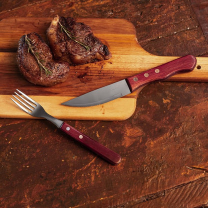 Set 6 Tenedores + 6 Cuchillos Carne Sollewood