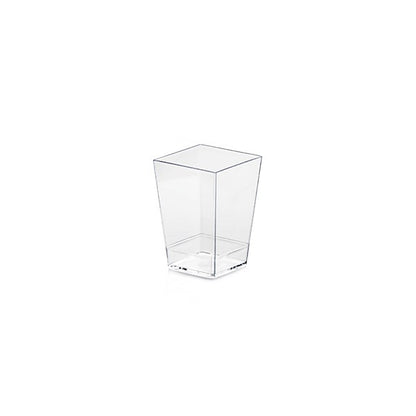SET DE 50 MINI RECIPIENTES CUADRADOS POSTRE PS POLIESTIRENO