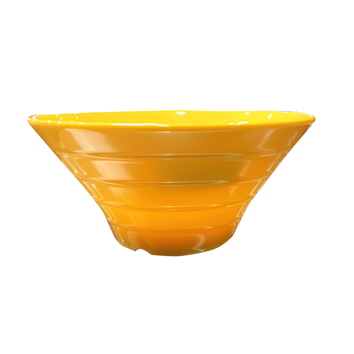 Set De 6 Bowls Redondo Melamina 20 Cm. Amarillo