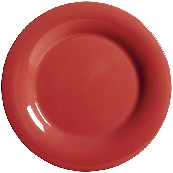 set 3 PLATO MELAMINA ROJO 14 CM