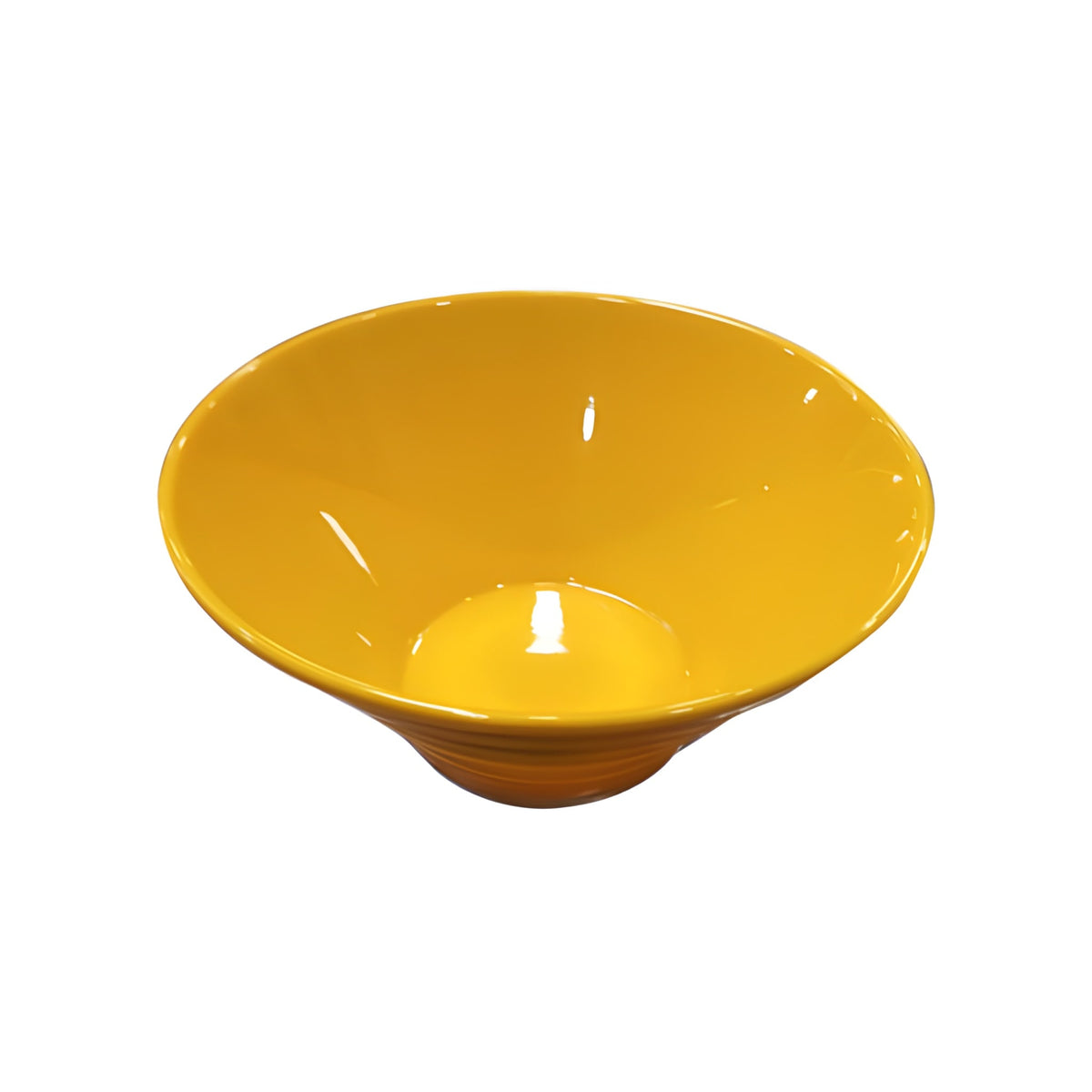 Set De 6 Bowls Redondo Melamina 20 Cm. Amarillo