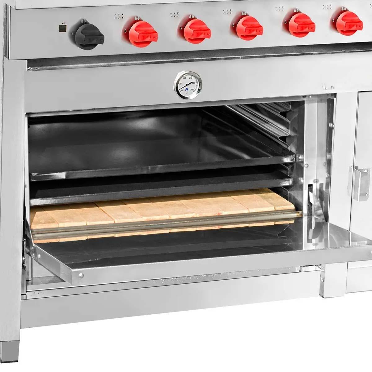 Cocina 6 Platos Con Horno y Calienta Platos Ticgas