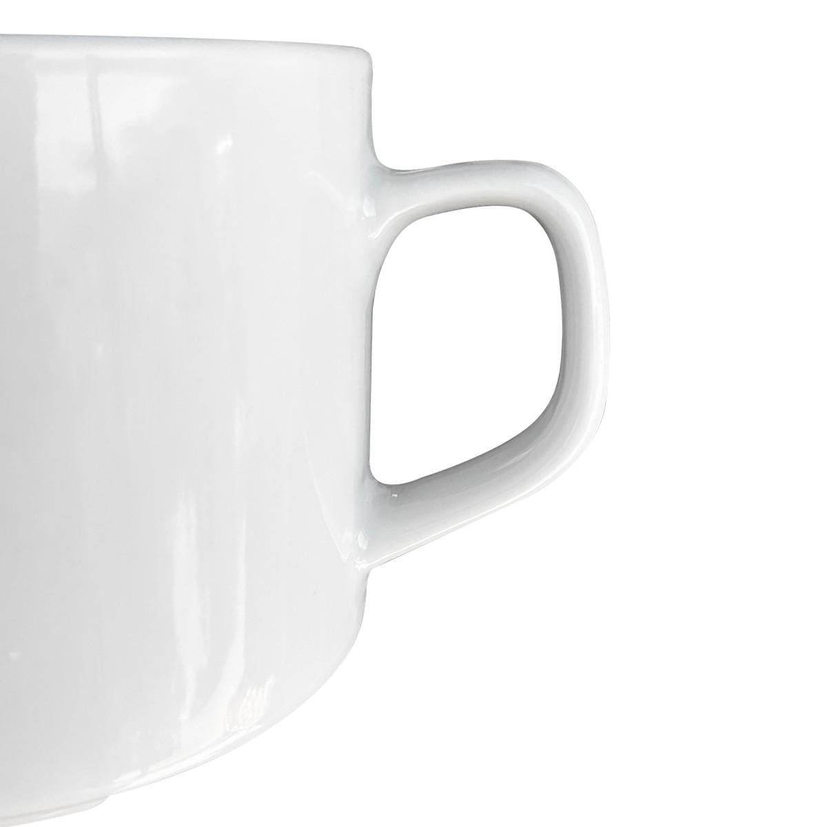 Set 6 Mug Porcelana Blanco 350 Ml Línea Padua