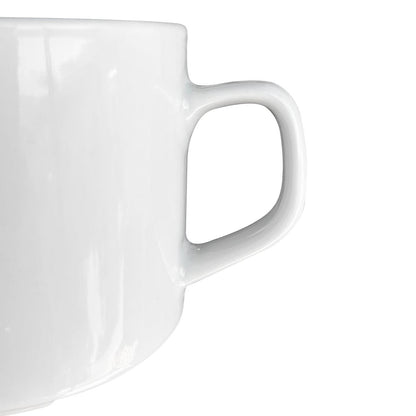 Set 6 Mug Porcelana Blanco 350 Ml Línea Padua