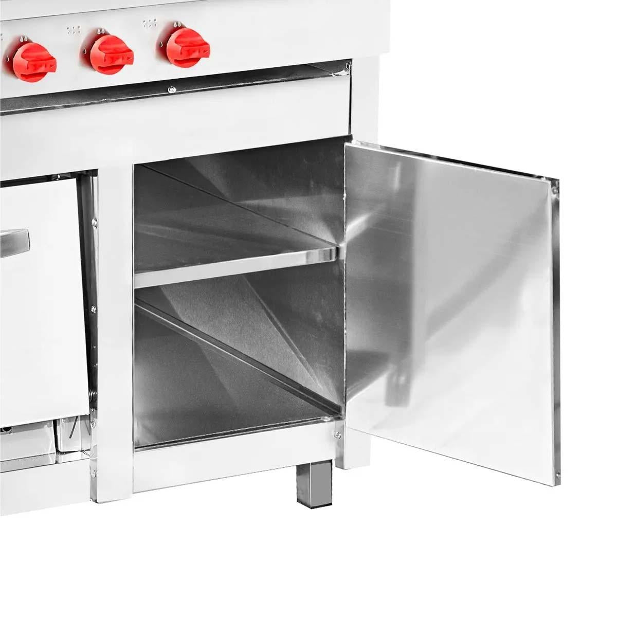Cocina 6 Platos Con Horno y Calienta Platos Ticgas