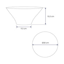 Set De 6 Bowls Redondo Melamina Verde 20 Cm
