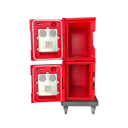 Pack 2 Contenedores Calefaccionado Isotérmico Eléctrico UPC400 con Carro de Transporte JDP