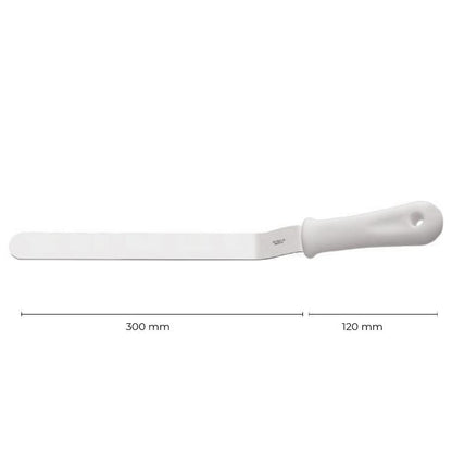 Espátula Angulada 30 Cm Mango Blanco Línea Durafio