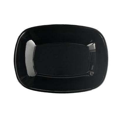 Set de 6 Pocillos Melamina Rectangular Negra 14x10x3 Cm Línea Clásica