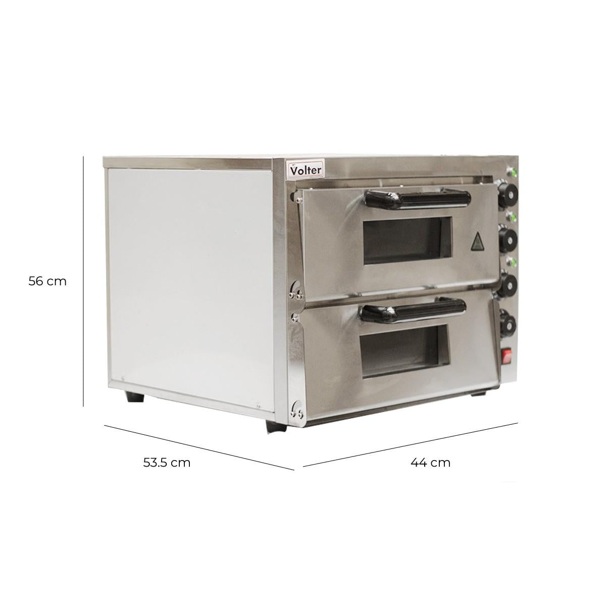 Horno De Pizzas 2 Cámaras 3Kw Modelo EB-2M Volter
