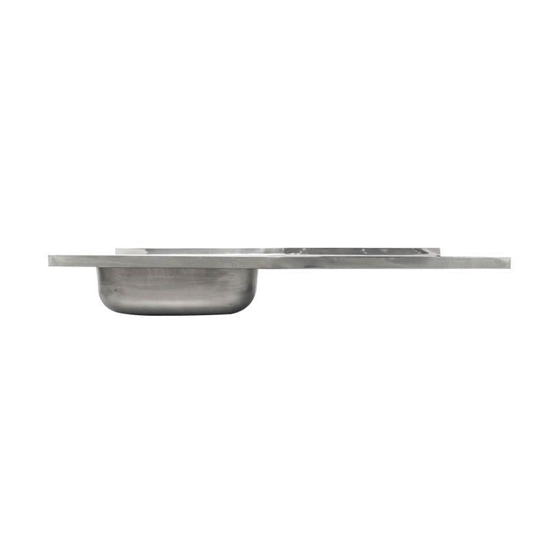 Lavaplato Single Mural Con Secador Derecho 100X50X15 Cm