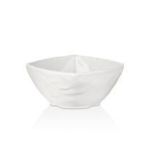 Set de 6 Bowls Melamina Cuadrado Blanca 12.5x12.5 Cm Línea Carre