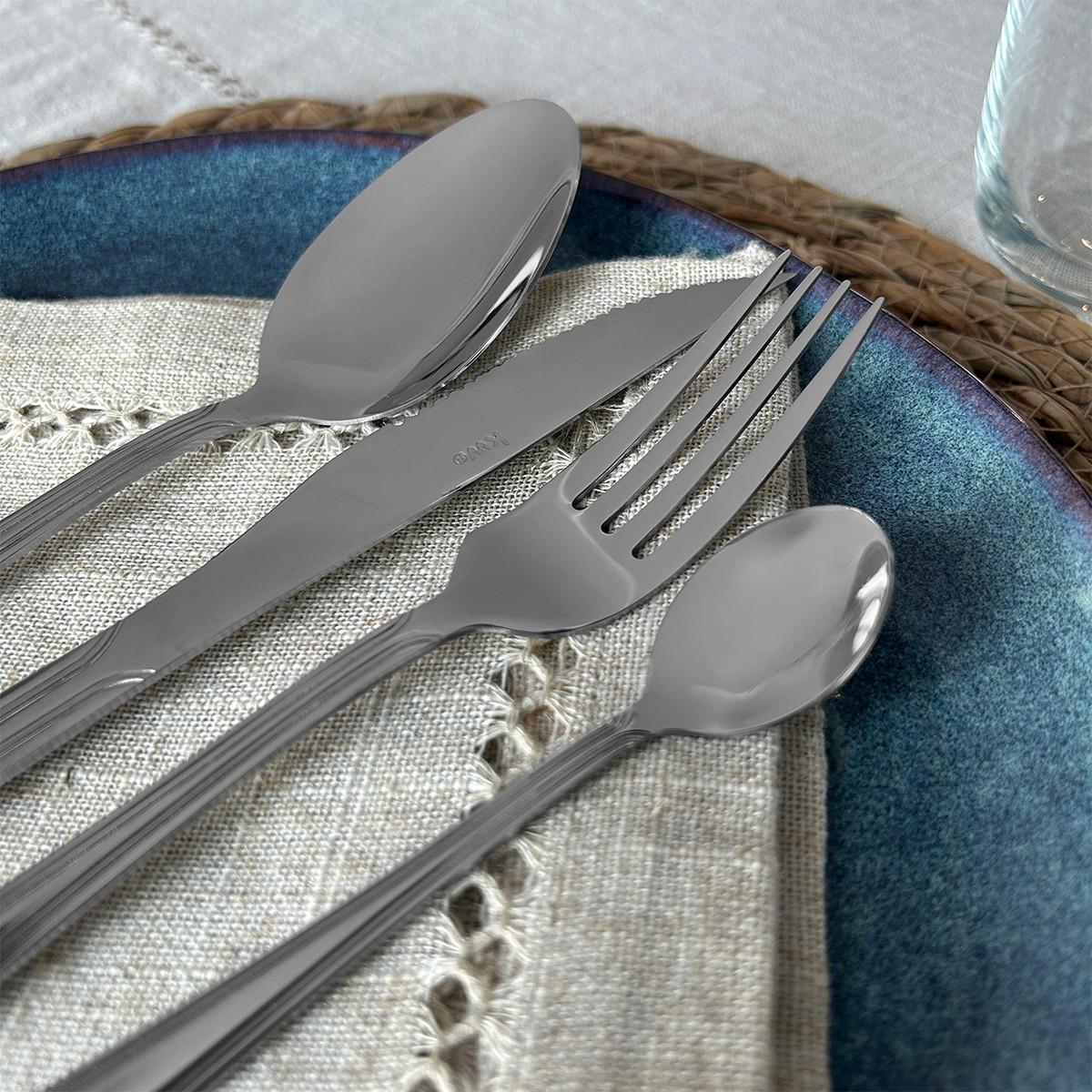 Set De Cubietos 24 Piezas Remy Acero Inoxidable