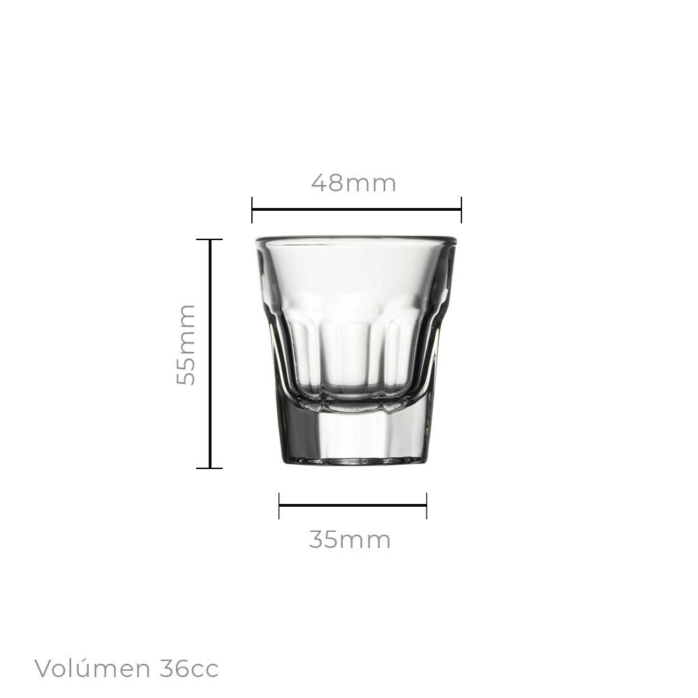 Set De 12 Vaso Shot 36 C.c. Linea Casablanca