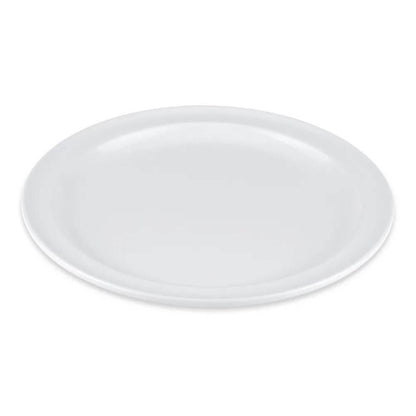Set de 6 Platos Melamina Redondo Blanca 23 Cm Línea Clásica