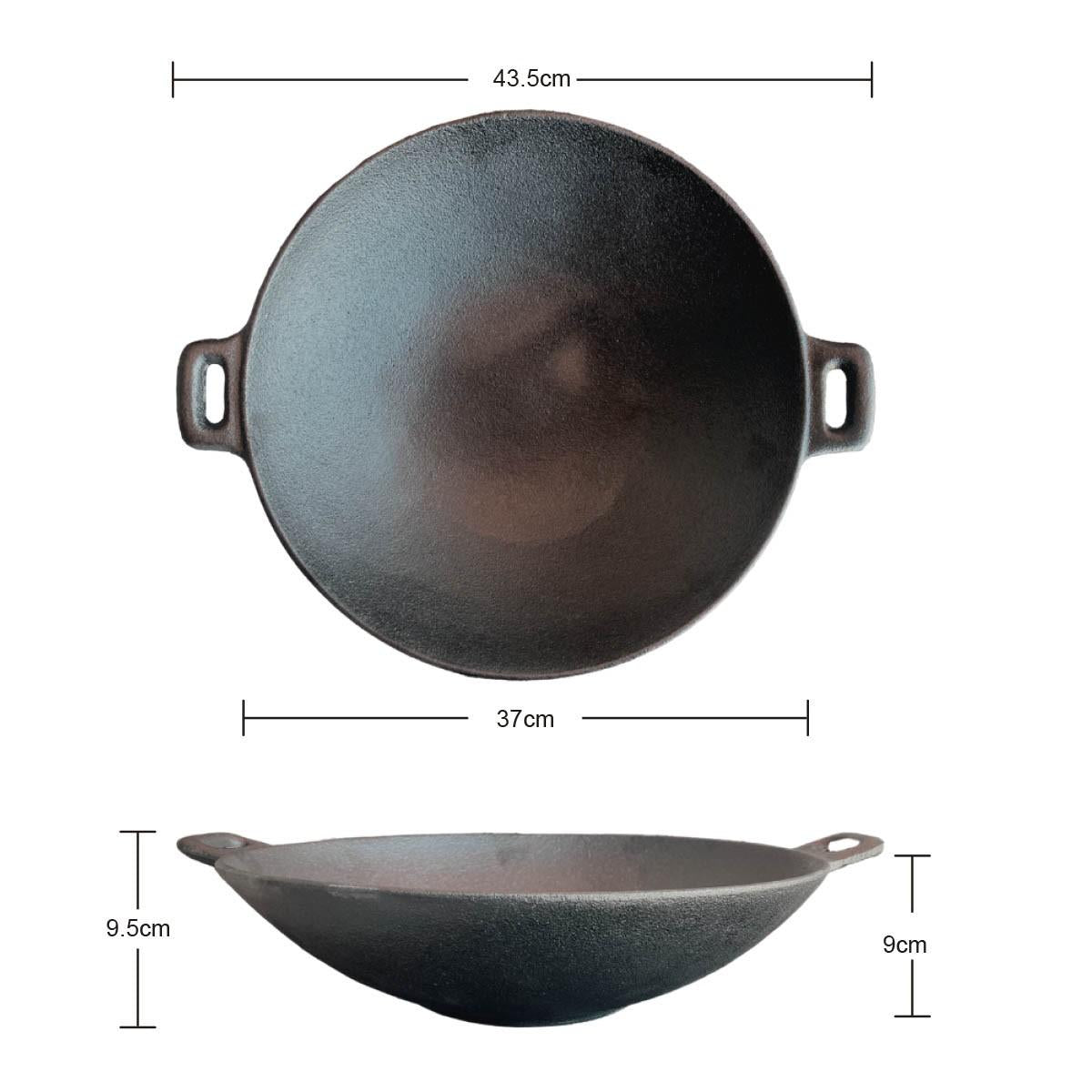Wok Hierro Con Azas 37 Cm Briva