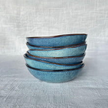 Set 6 Bowl Redondo Ceramica Azul 18X5 Cm Linea Efes