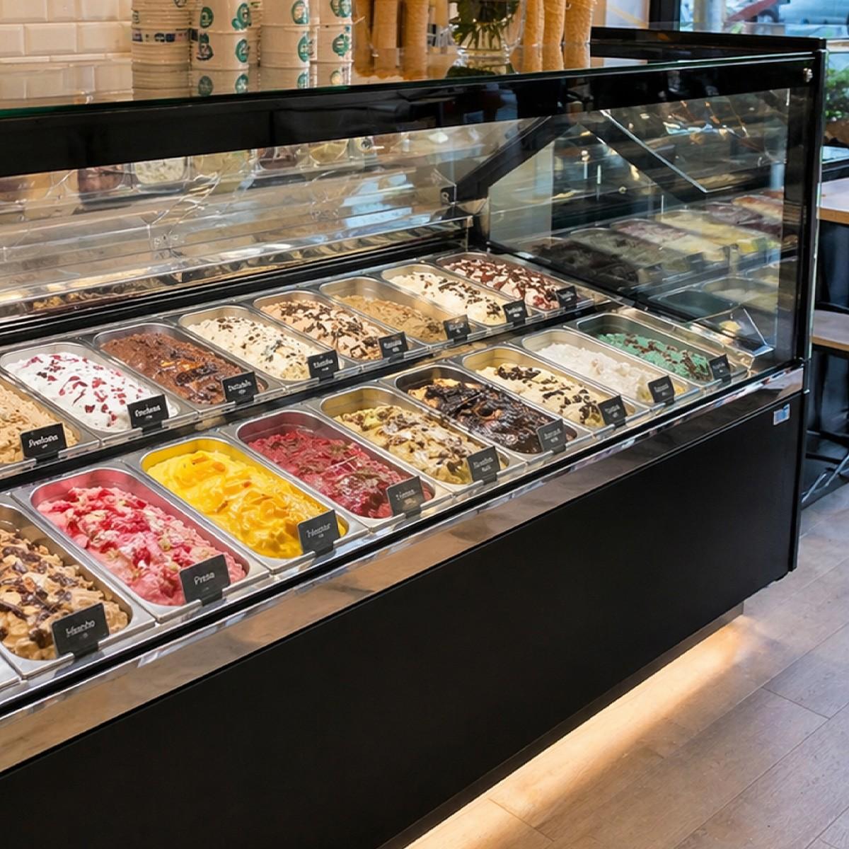 Vitrina De Helados 18 Sabores Gelatek