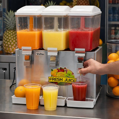 Dispensadora De Jugos 3 Cubas 3x16 Lts LYJ183 Volter