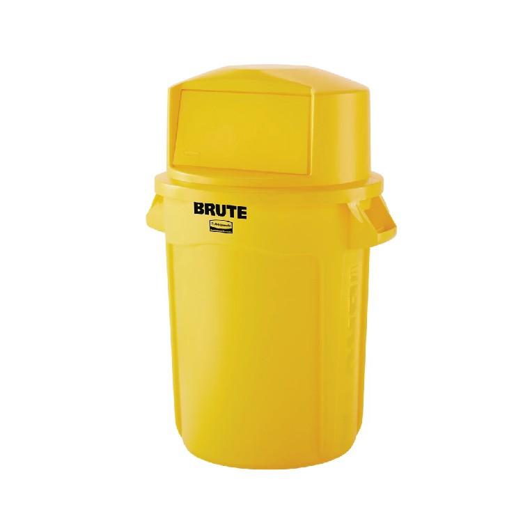Tapa Domo Basurero Brute 100 Litros Amarillo