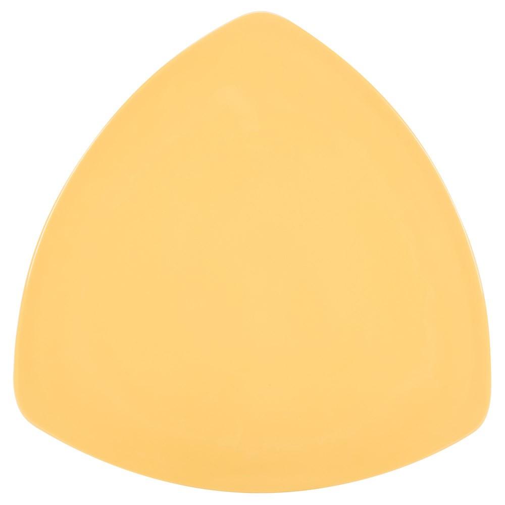 Plato Triangular Melamina Amarillo 30 Cm