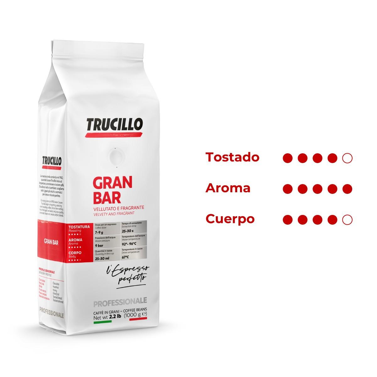 Cafe En Grano Gran Bar 1 Kg Trucillo + Mug Trucillo Regalo