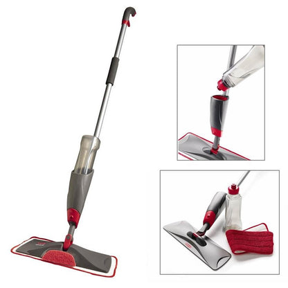 KIT DE LIMPIEZA RUBBERMAID CON MOPA MICROFIBRA Y SPRAY