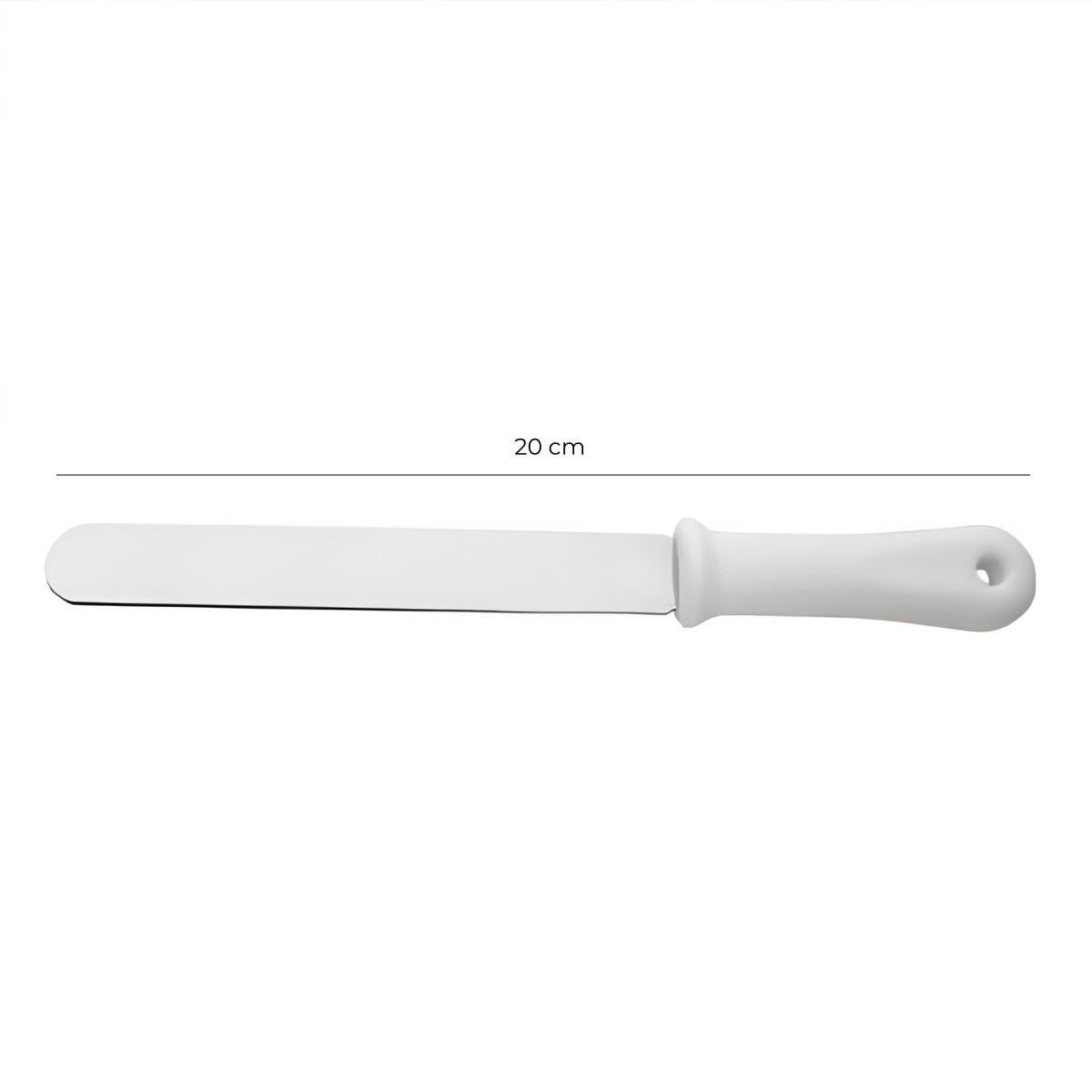 Espátula Pastelera 20 Cm Mango Blanco Línea Durafio
