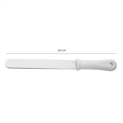 Espátula Pastelera 20 Cm Mango Blanco Línea Durafio