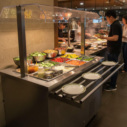 Modulo Salad Bar Refrigerado 4 Deposito