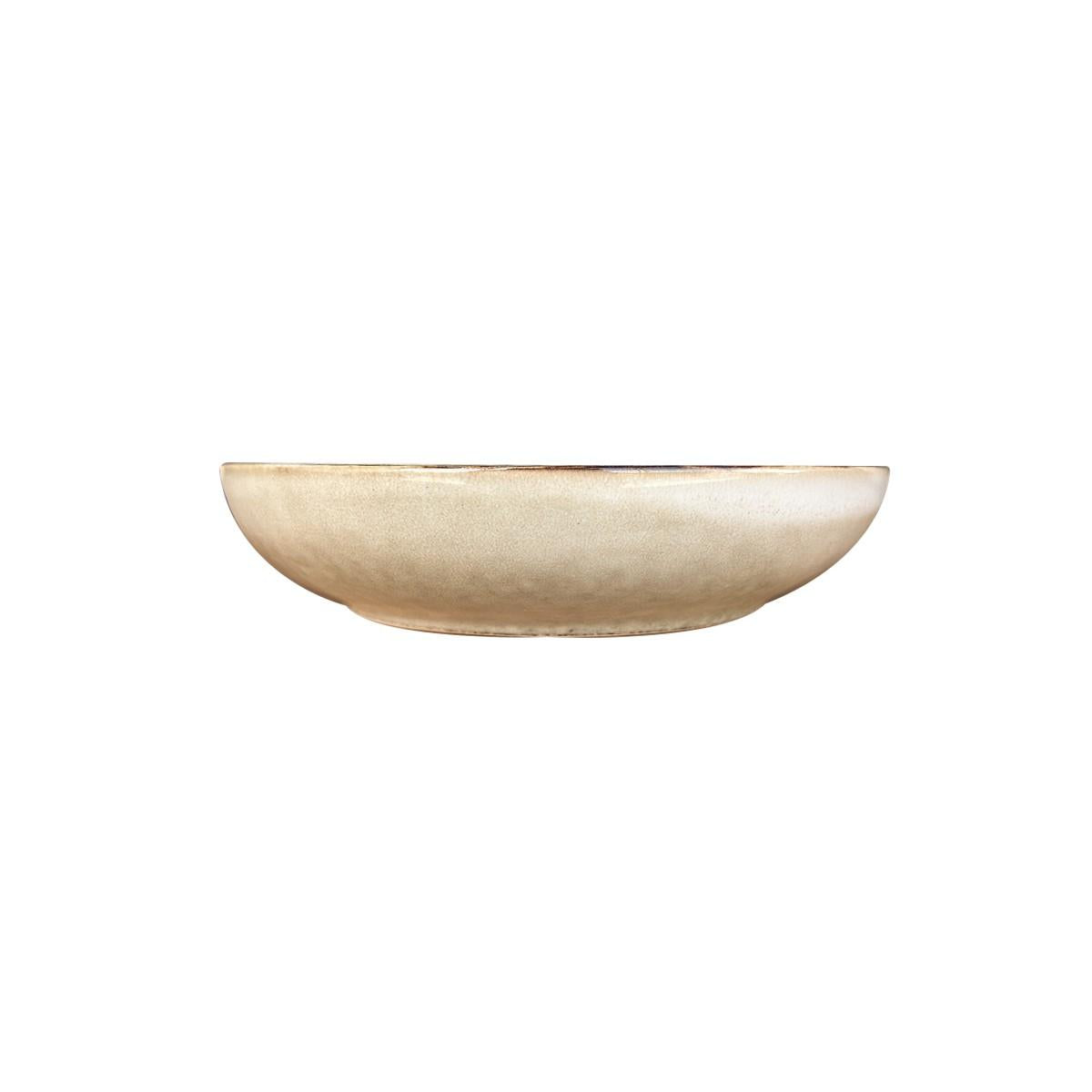 Set 6 Bowl Redondo Ceramica 21.8X5 Cm Beige Linea Oslo