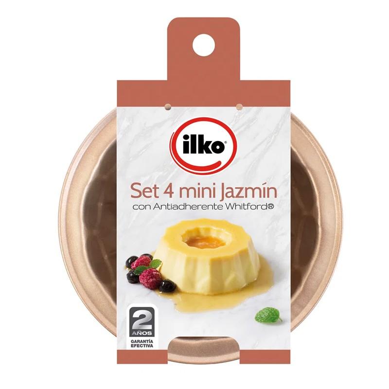 Set 4 Mini Jazmines 11x4 Cm Antiadherente Cobre