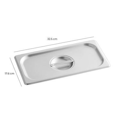 Tapa Contenedor Gastronómico Acero Inoxidable GN 1/3 Linea Premium