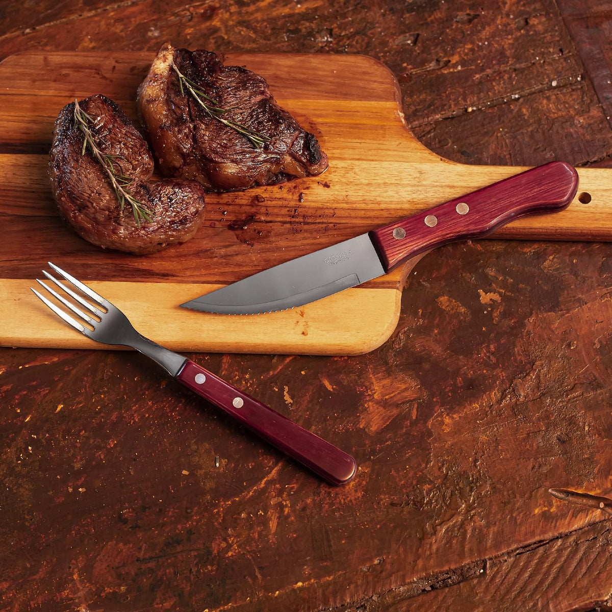 Pack 6 Cuchillo Carnes Jumbo Hoja 12 Cm Línea Sollewood