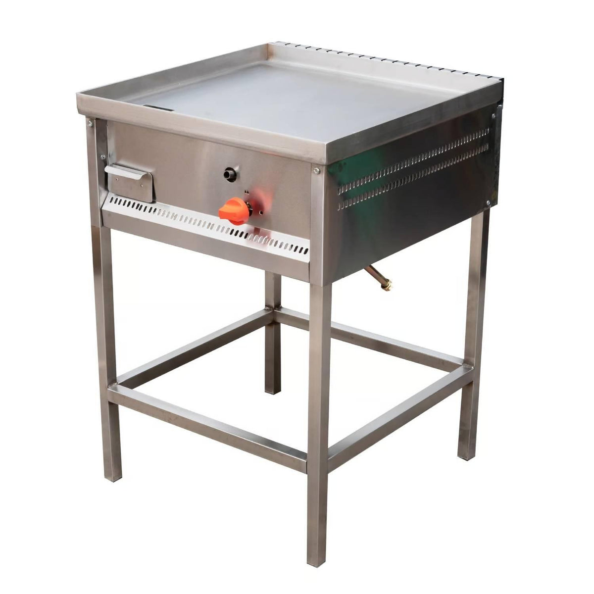Plancha Industrial 600x600 Acero Inoxidable 2 Quemadores GLP Volter