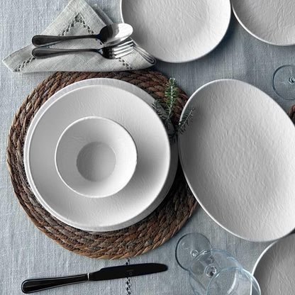 Bowl Melamina Borde Cascada Blanca 13.5 Cm Línea Tilda