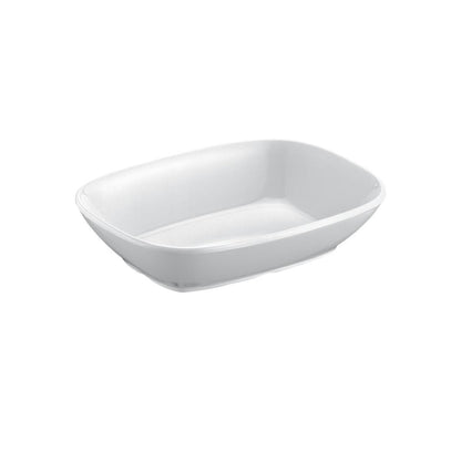 Pocillo Melamina Rectangular Blanca 12x9 x3 Cm Línea Clásica